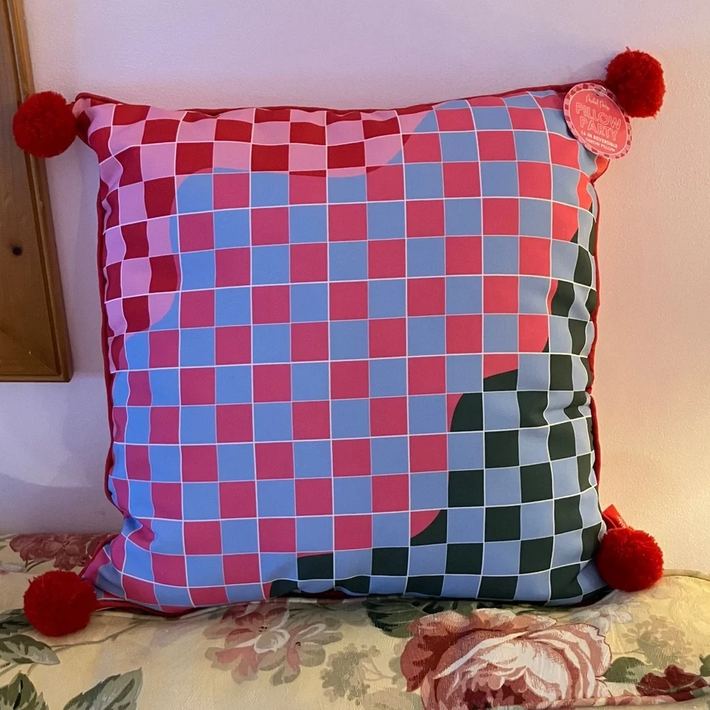 “Homebody” Cute colorful Pillow by Packed Party 🎈